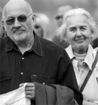 Horst mahler und Ursula Haverbeck auf einer NPD-Demo in Nürnberg