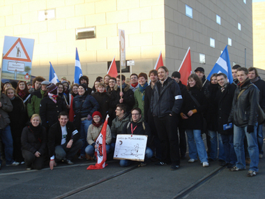 Endstation Rechts Strassenblockade