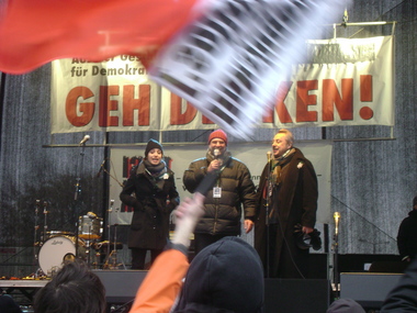 Stefanie und Wolfgang Stumph auf der Bühne