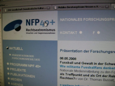 Website des Schweizerischen Nationalfonds