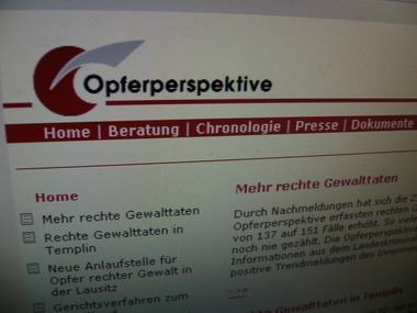 Website der Potsadmer Opferperspektive