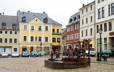 Der Markt von Glauchau. Hier wird bald noch mehr Demokratie gemacht.