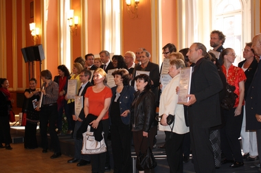 Alle Preisträger beim Gruppenbild