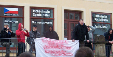 lachende Rechte in Wurzen